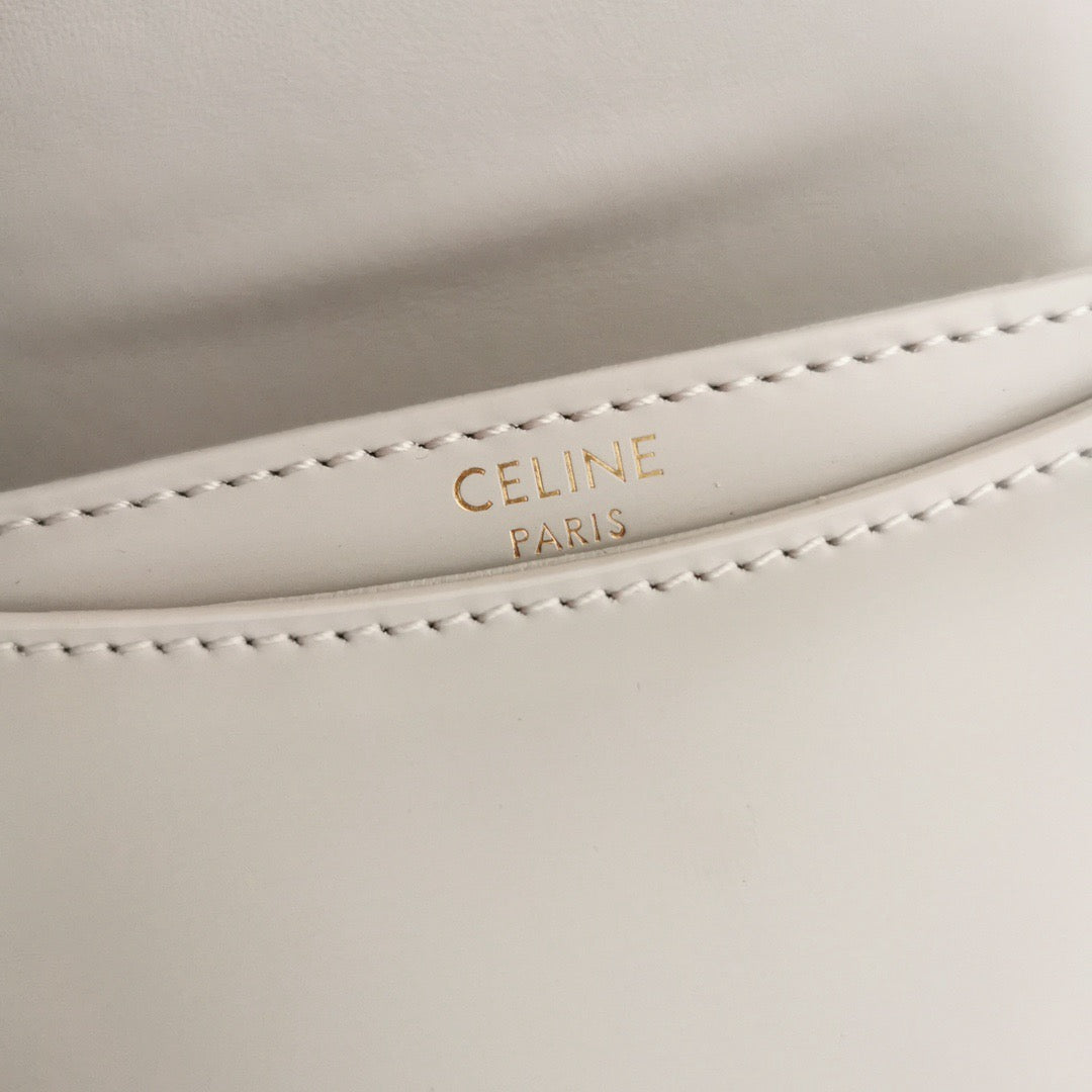 CLN White Mini Besace Handbag