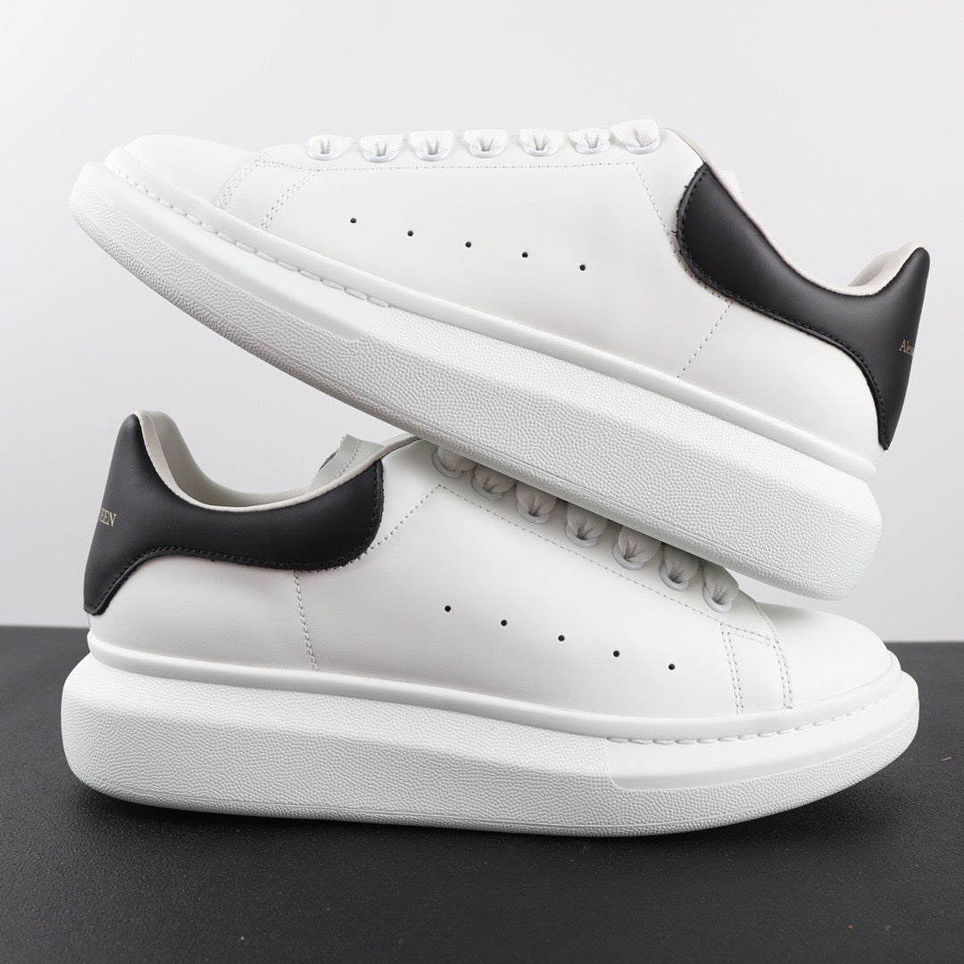 AMQ White Black Leather Shoe