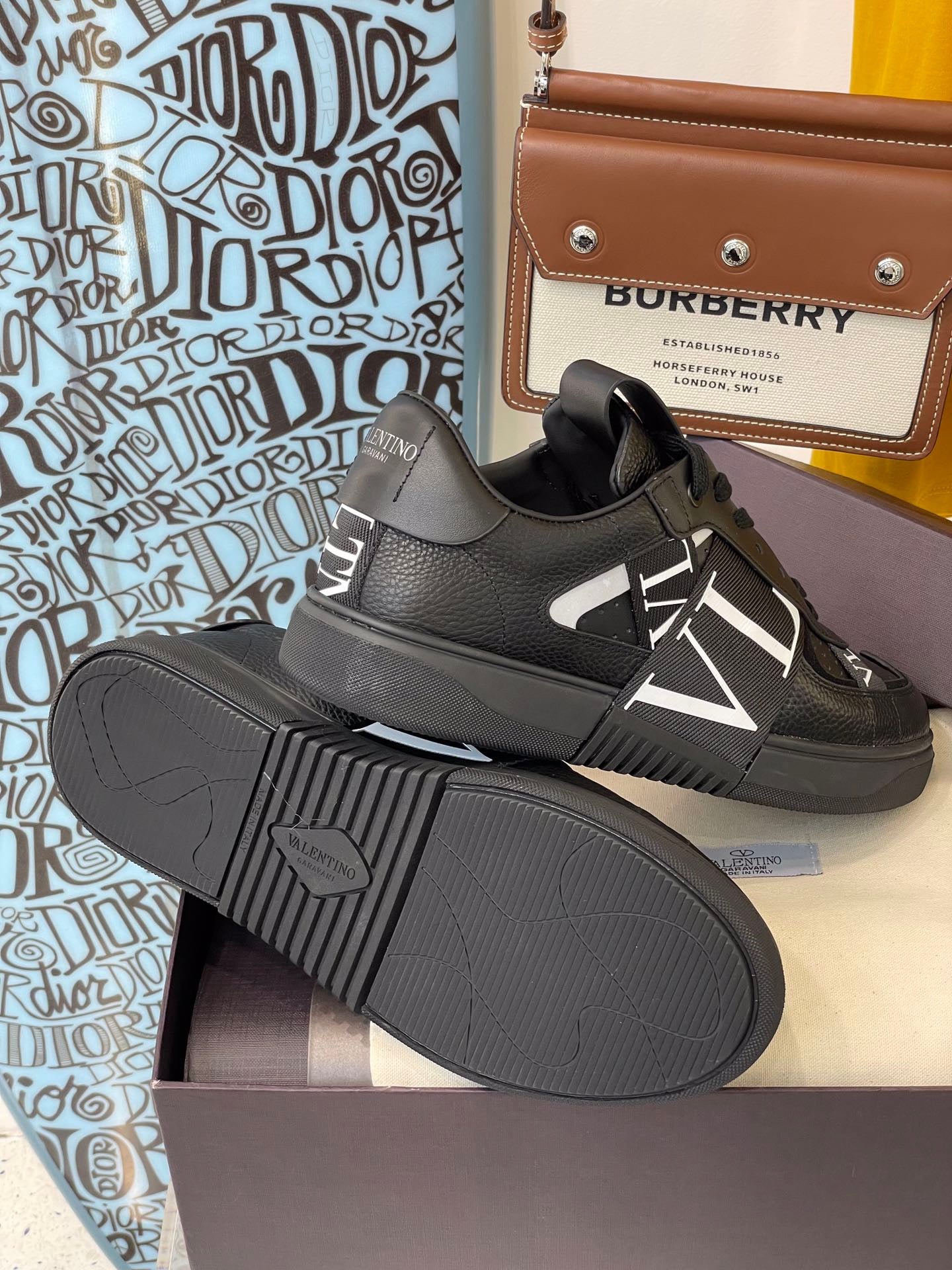 VLTN Black Shoes