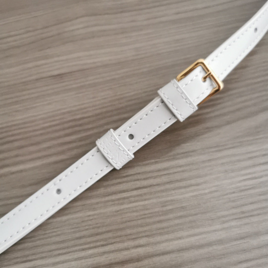 CLN White Mini Besace Handbag