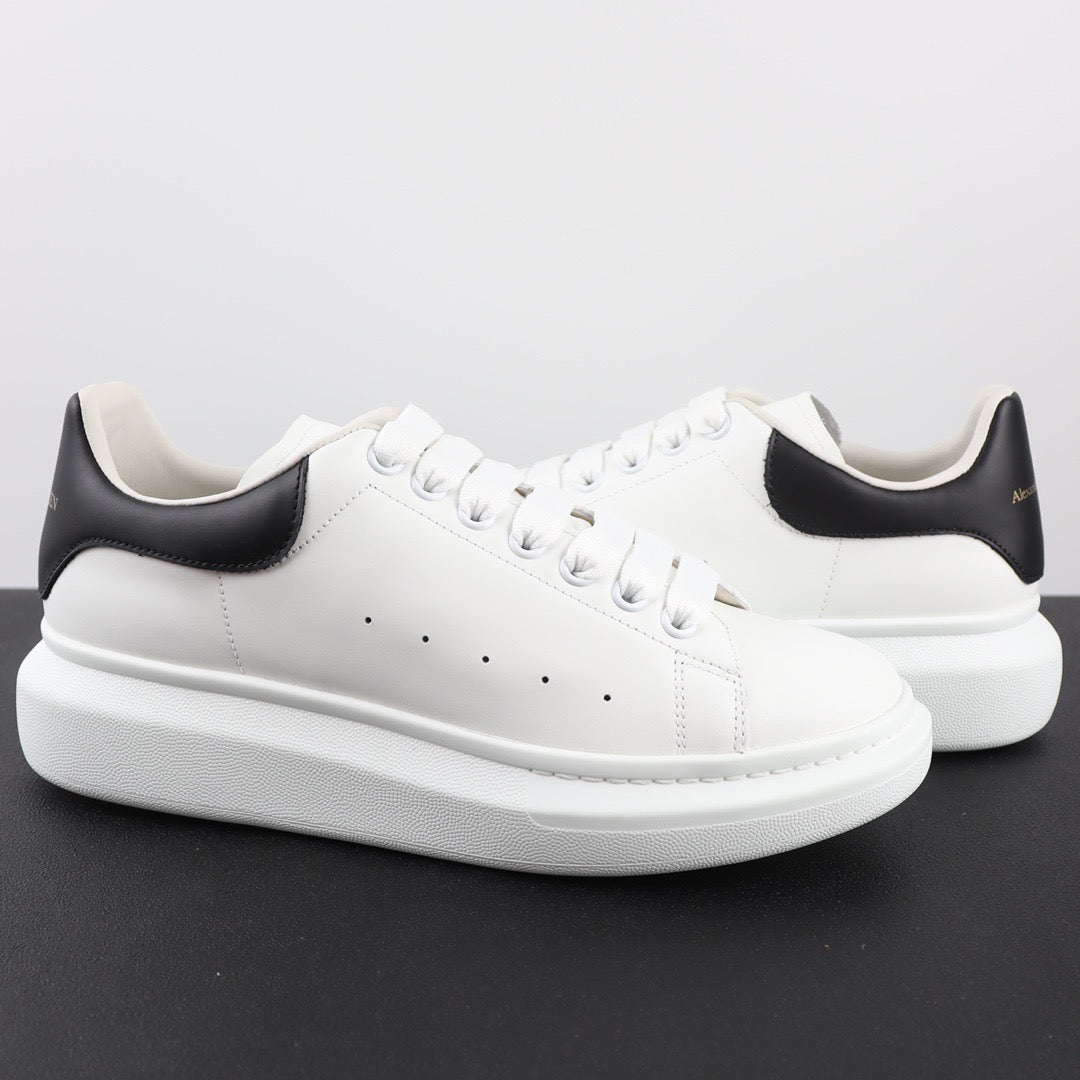 AMQ White Black Leather Shoe