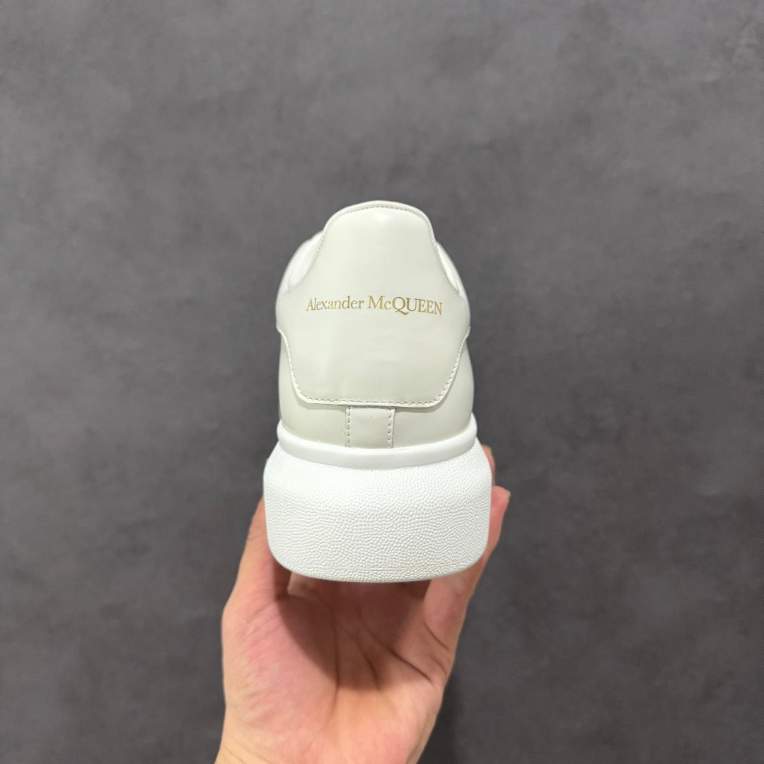 AMQ White White Leather Shoe