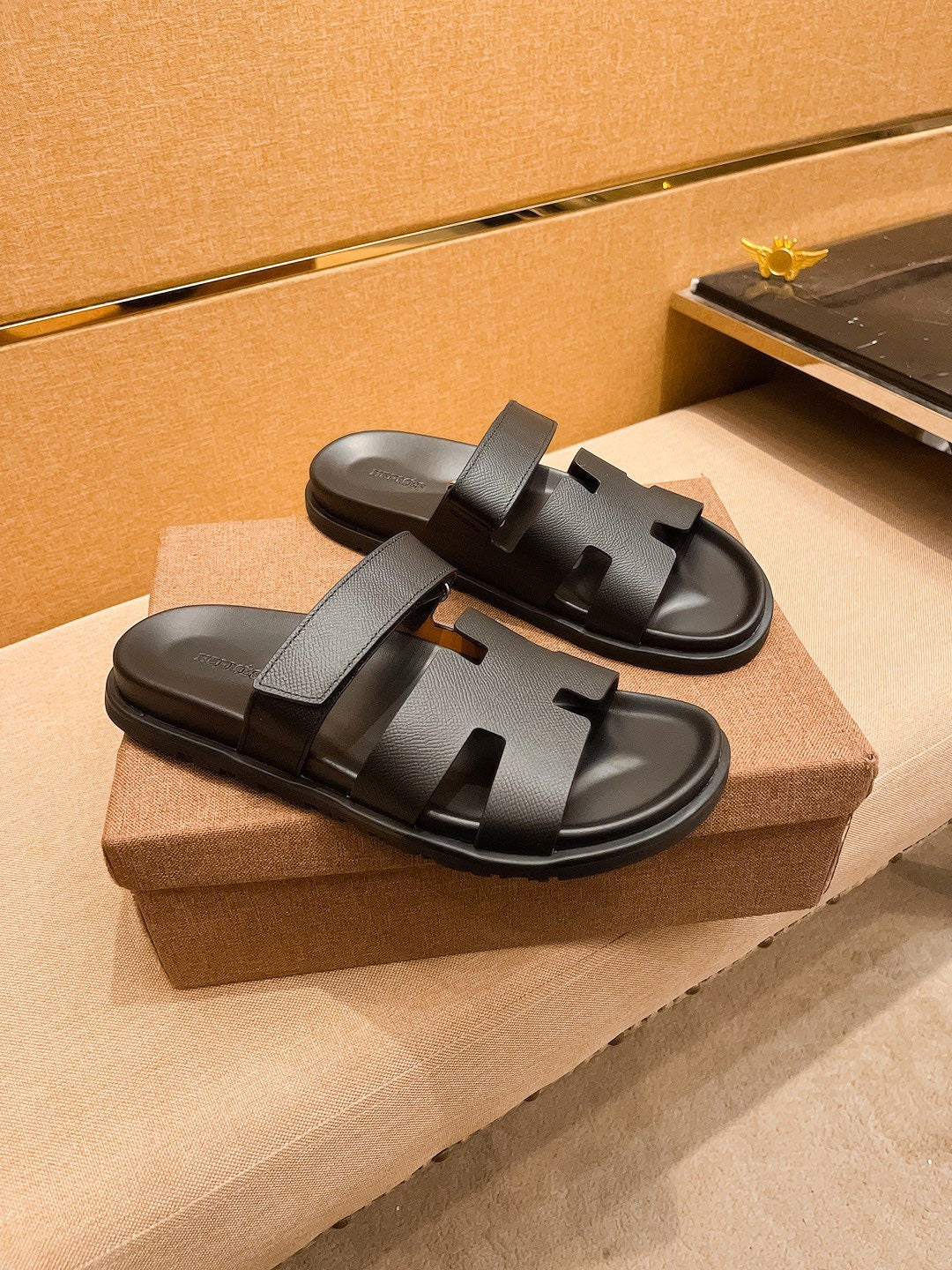 HRMS Brown Slippers