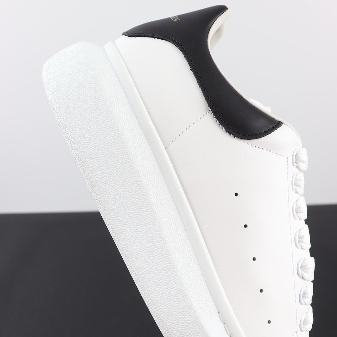 AMQ White Black Leather Shoe