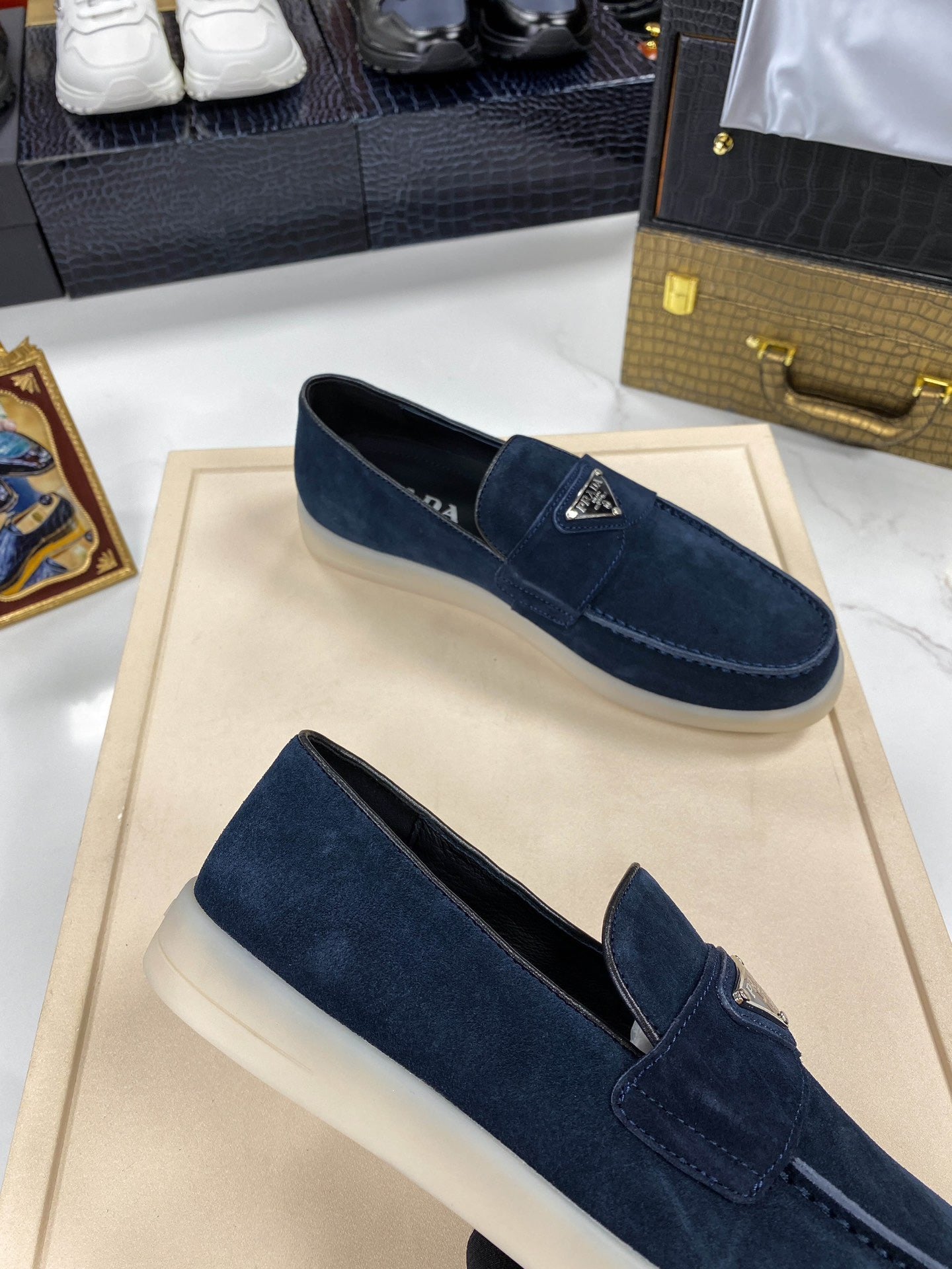 PRD Dark Blue Loafer Shoes