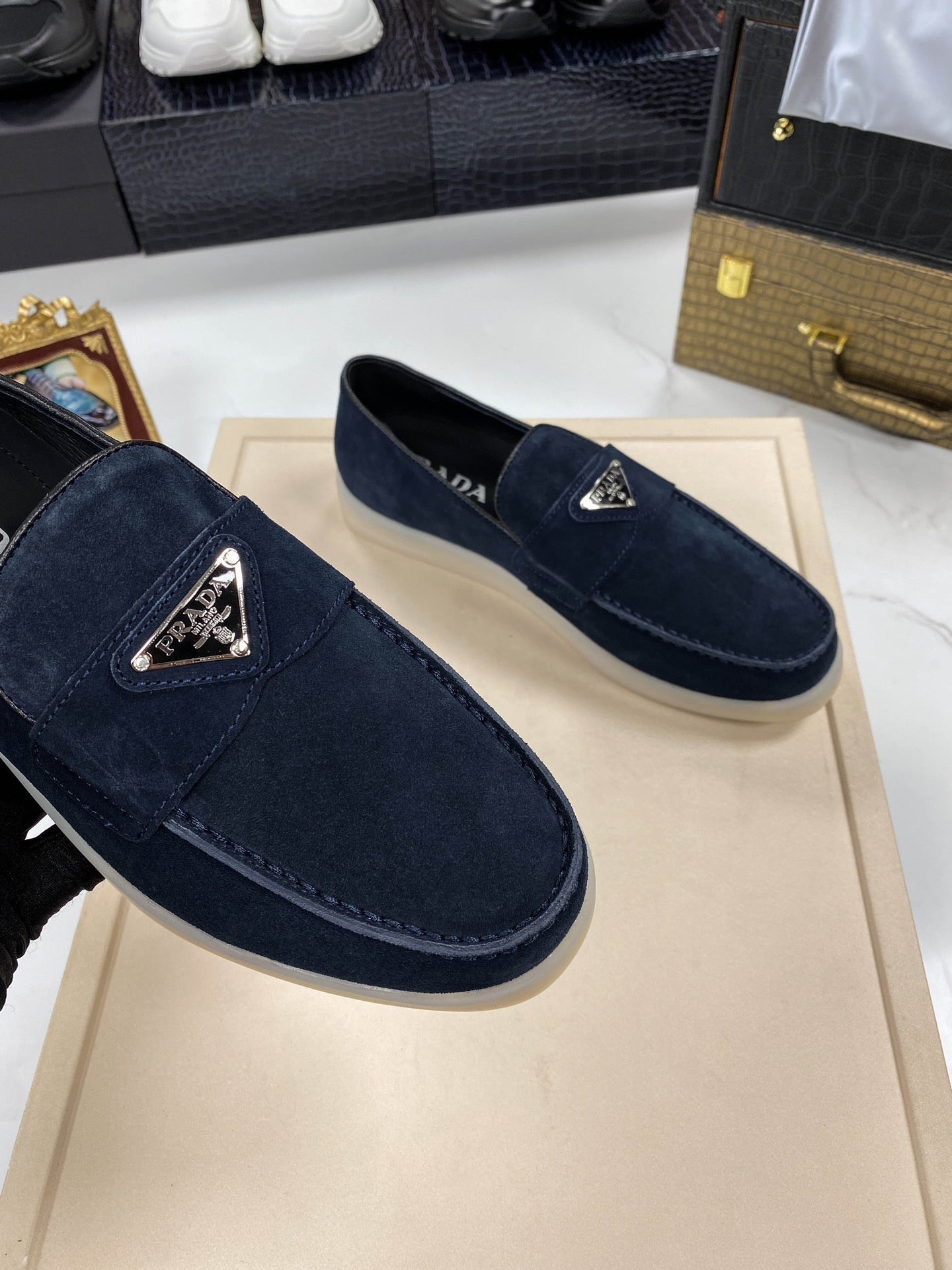 PRD Dark Blue Loafer Shoes