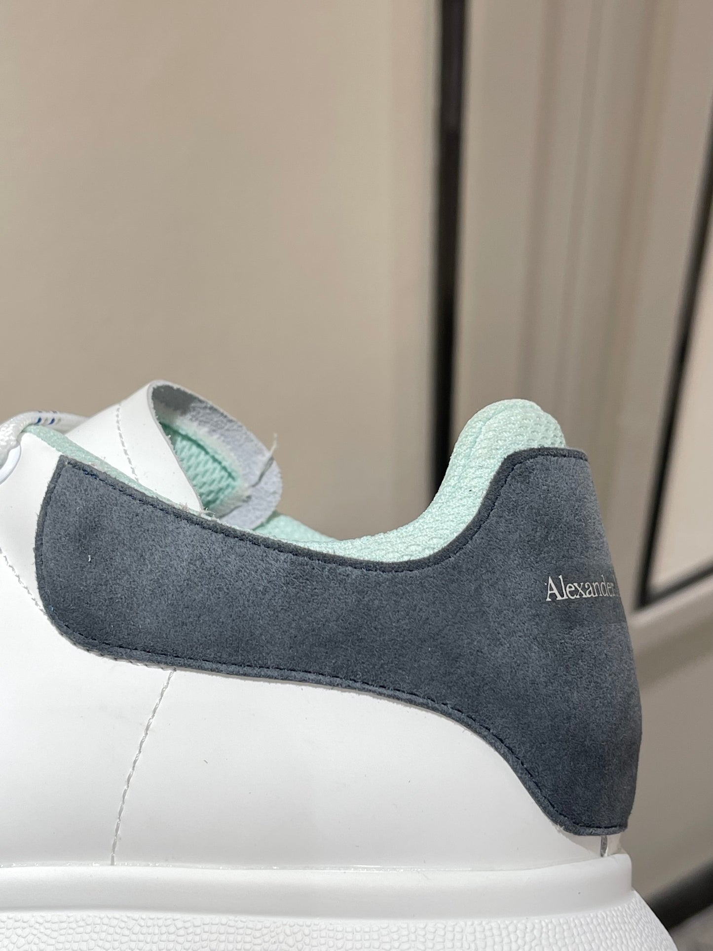 AMQ White Grey Pelle Shoe