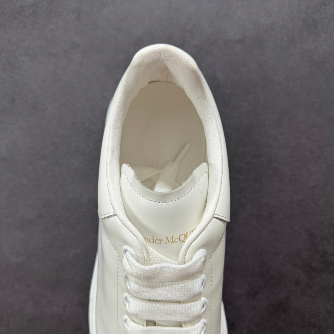 AMQ White White Leather Shoe