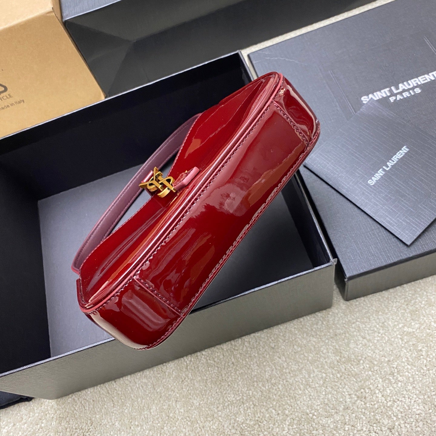 YSL Claret Red Mini Handbags