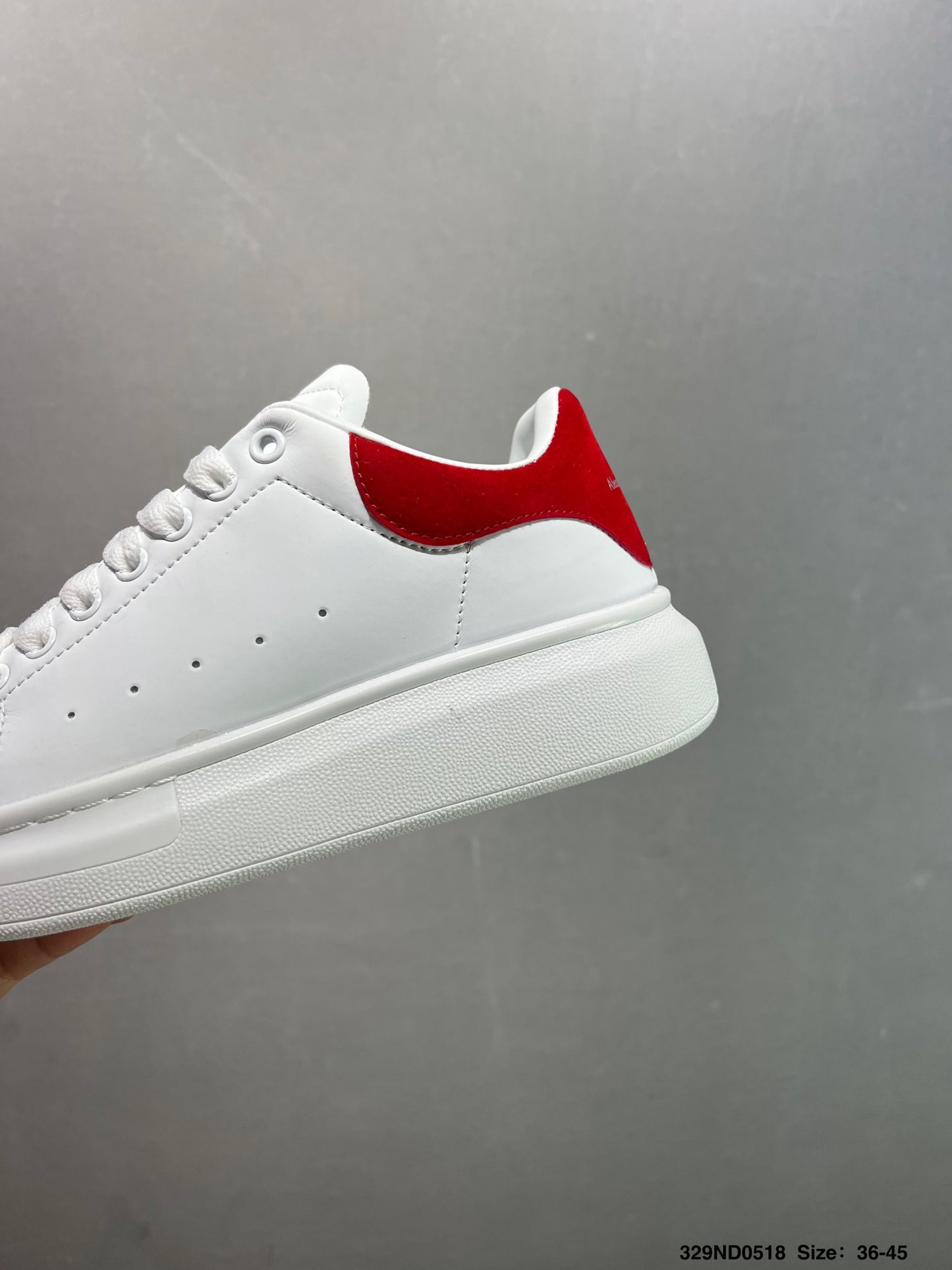 AMQ White Red Pelle Shoe