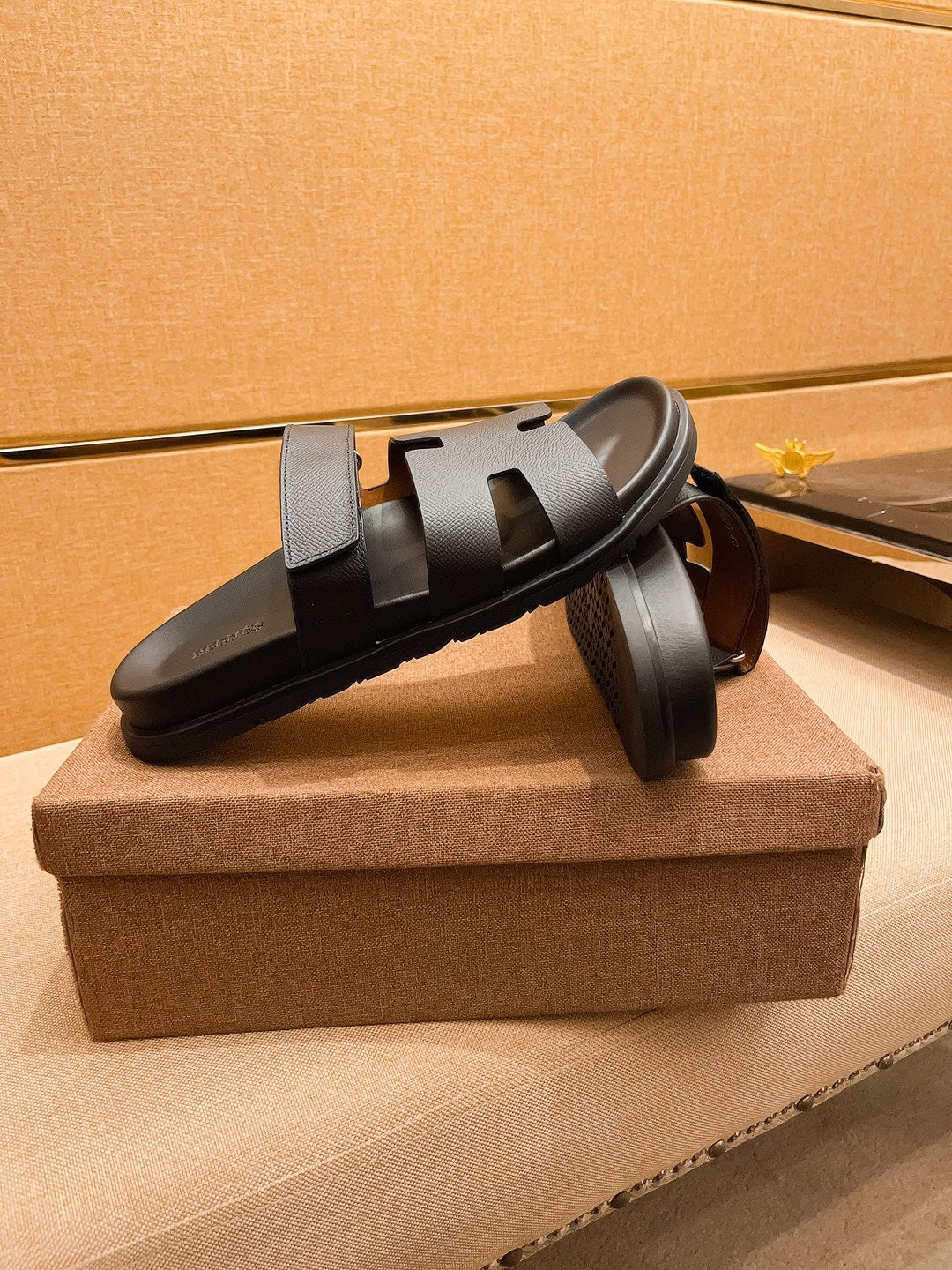 HRMS Brown Slippers