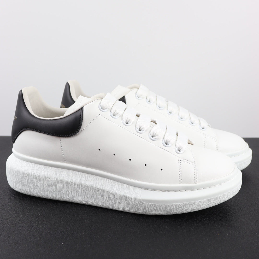 AMQ White Black Leather Shoe