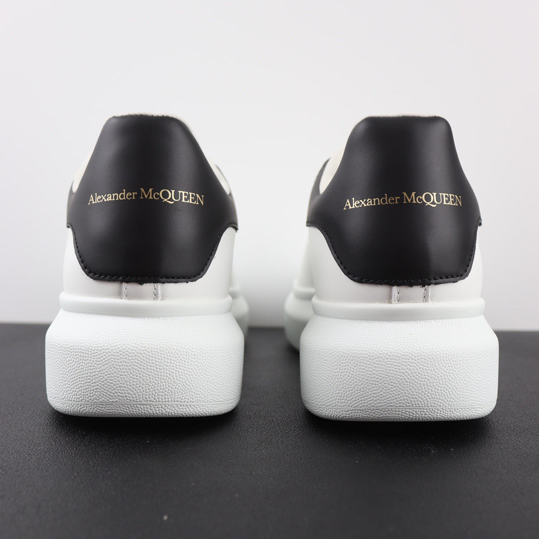 AMQ White Black Leather Shoe