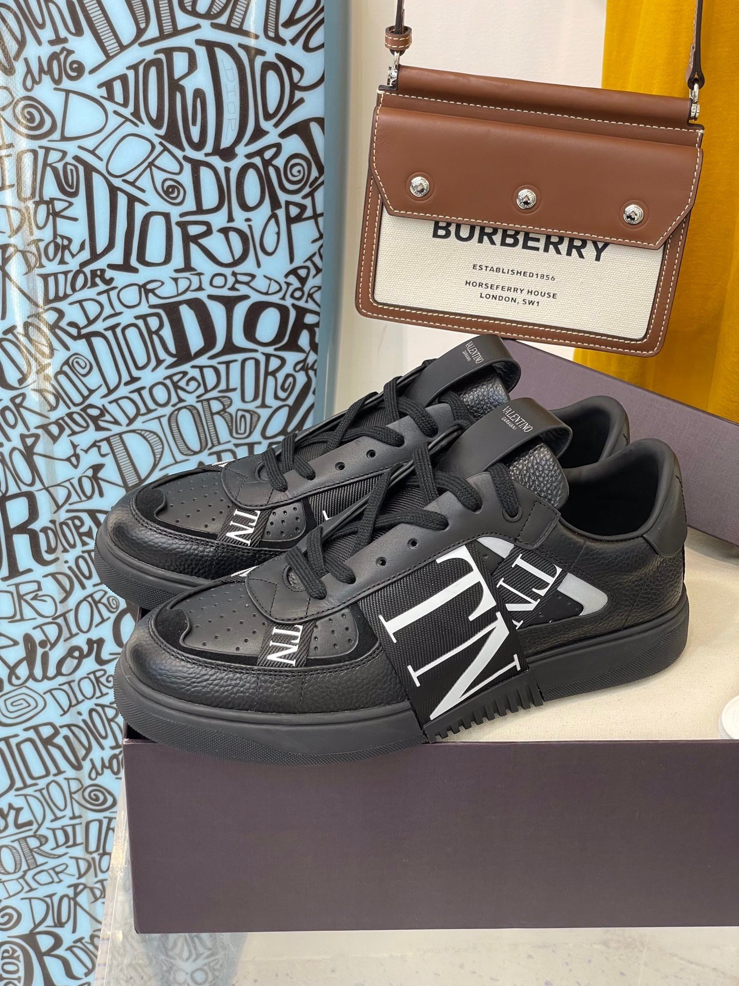 VLTN Black Shoes