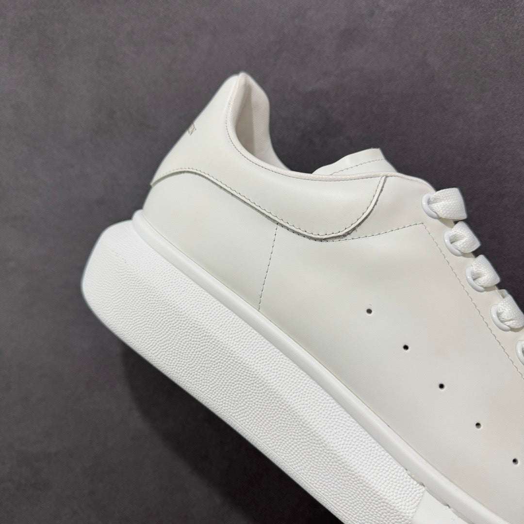 AMQ White White Leather Shoe
