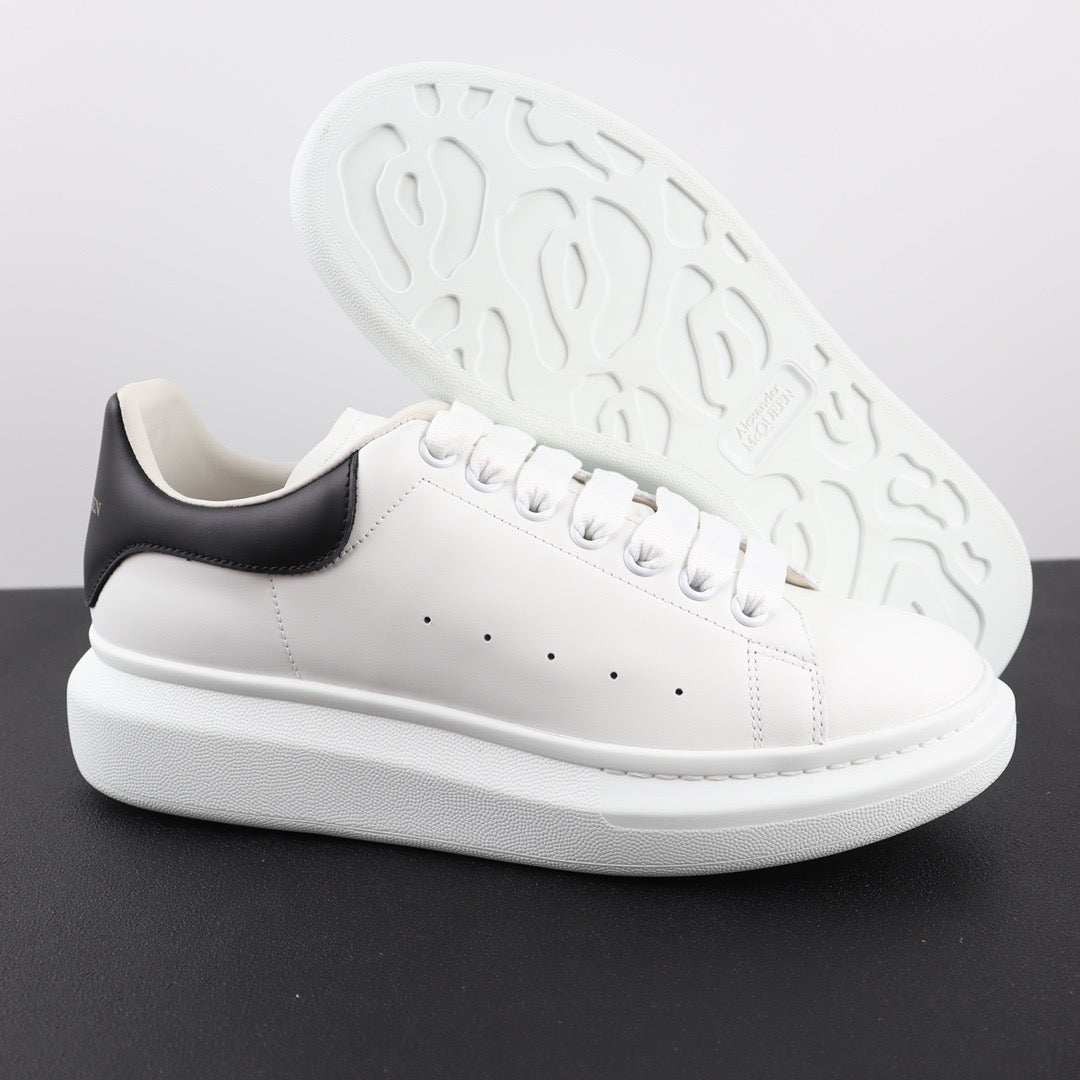 AMQ White Black Leather Shoe