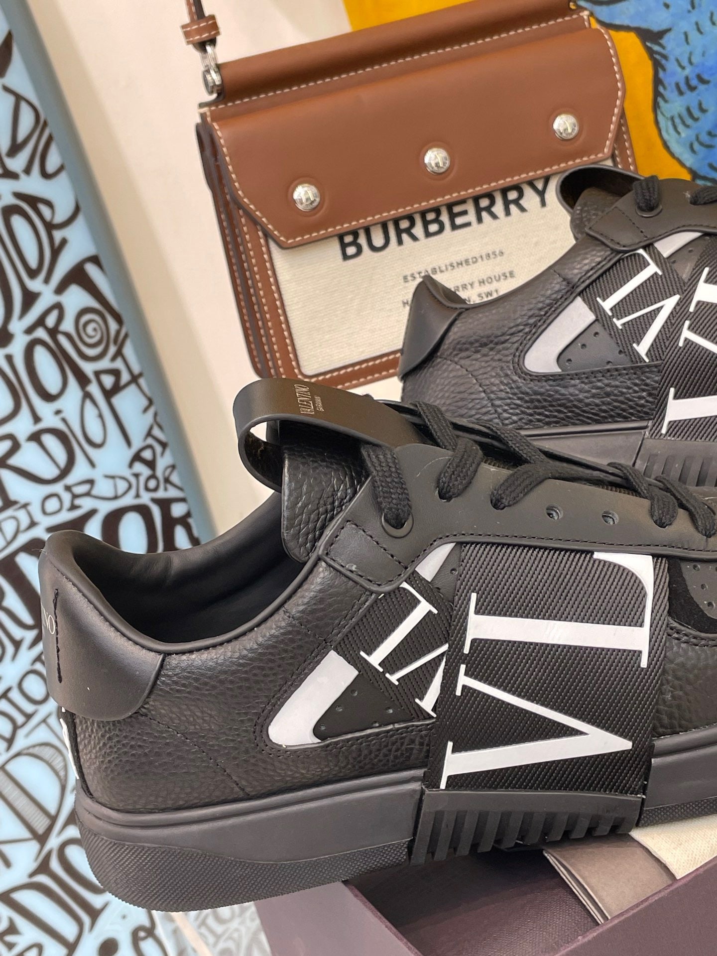 VLTN Black Shoes