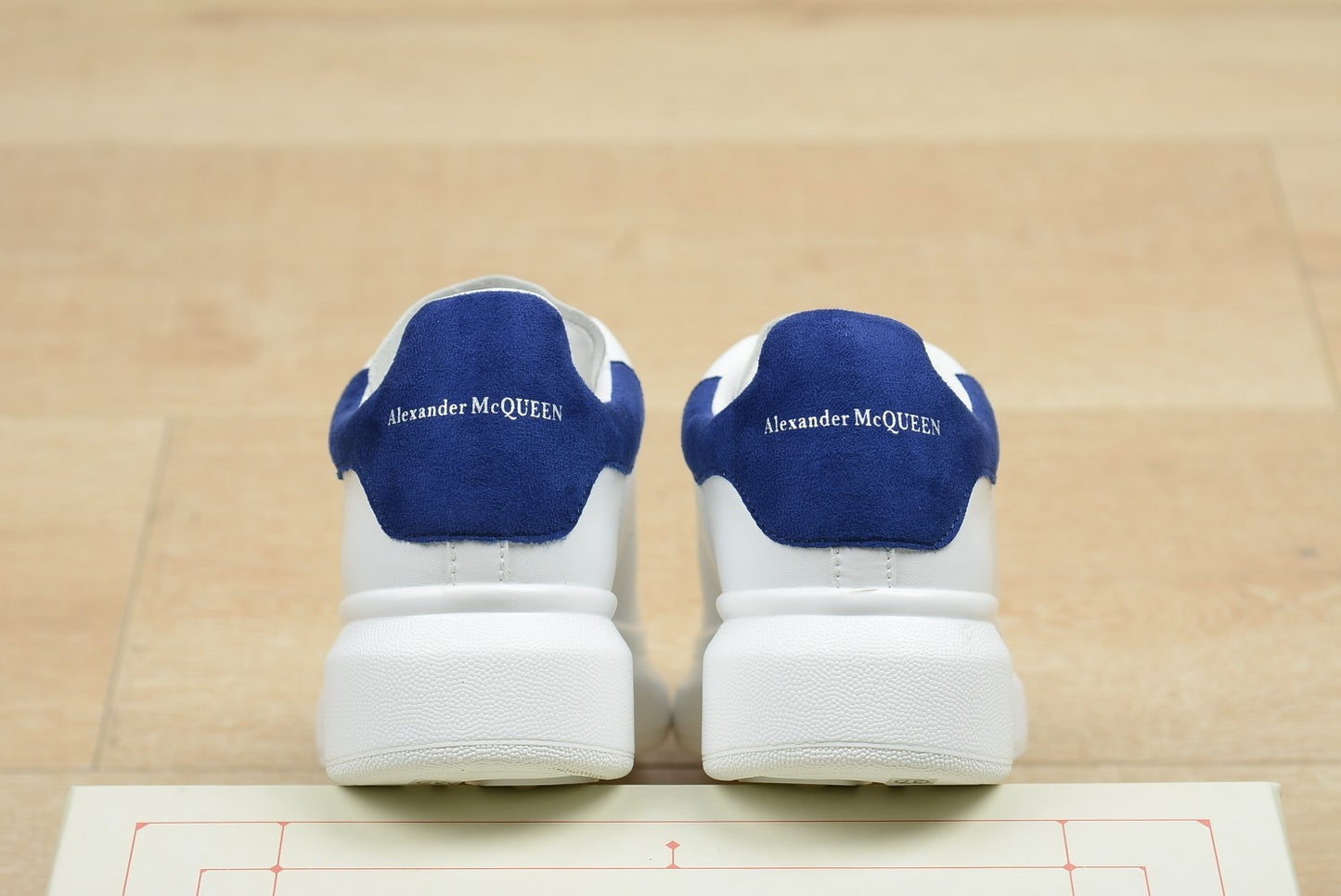 AMQ White Blue Pelle Shoe