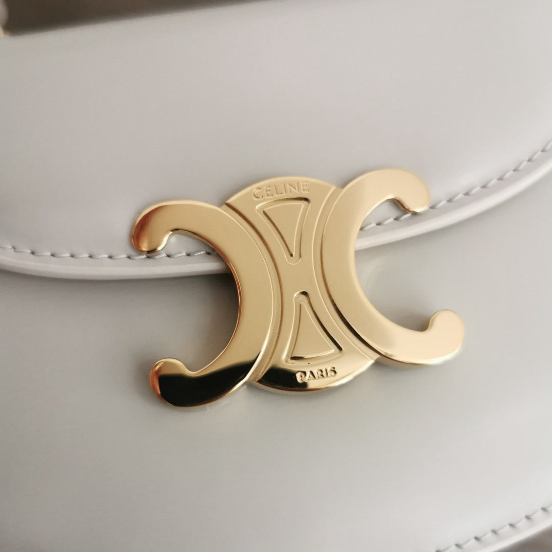 CLN White Mini Besace Handbag