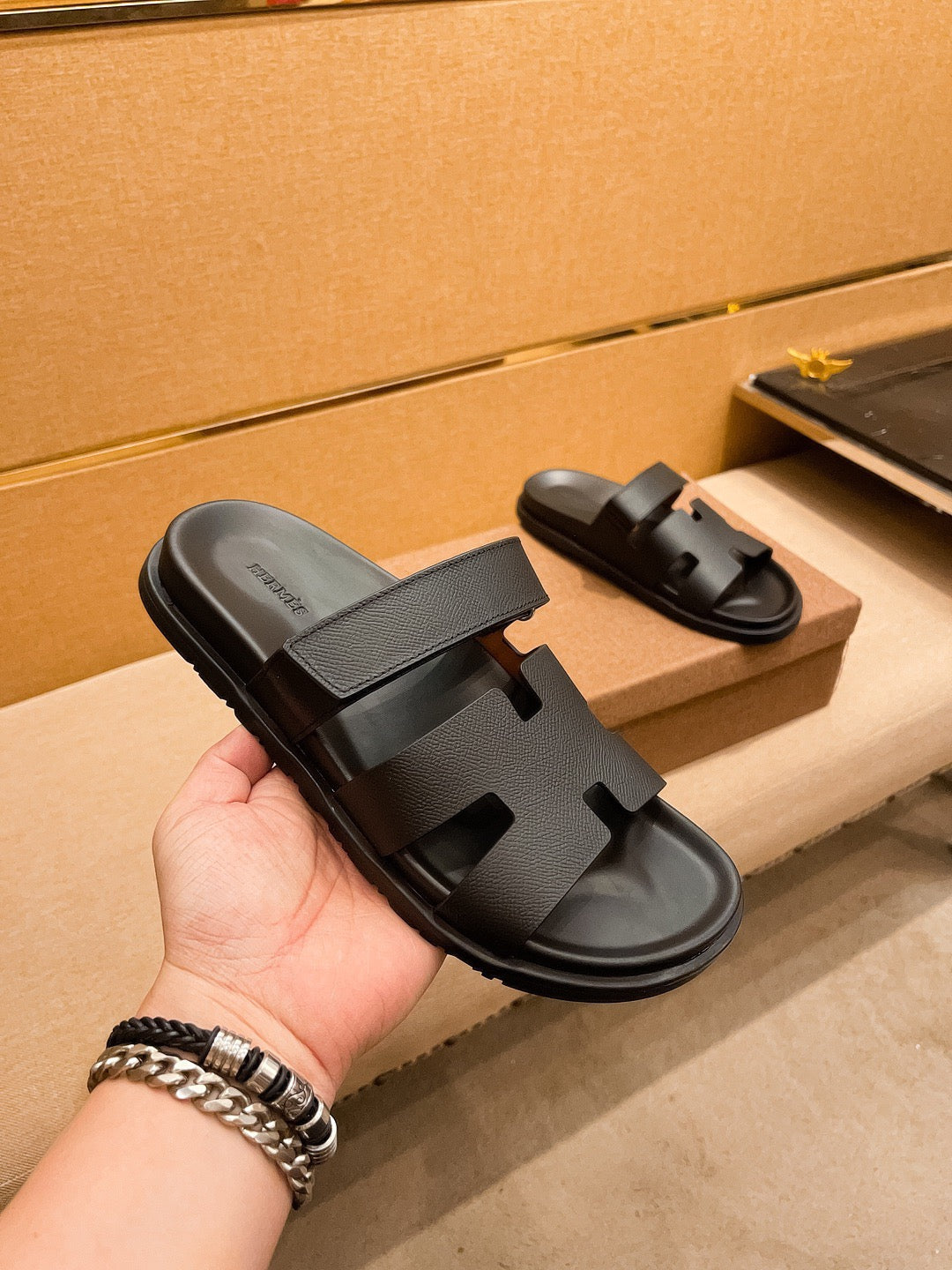 HRMS Brown Slippers