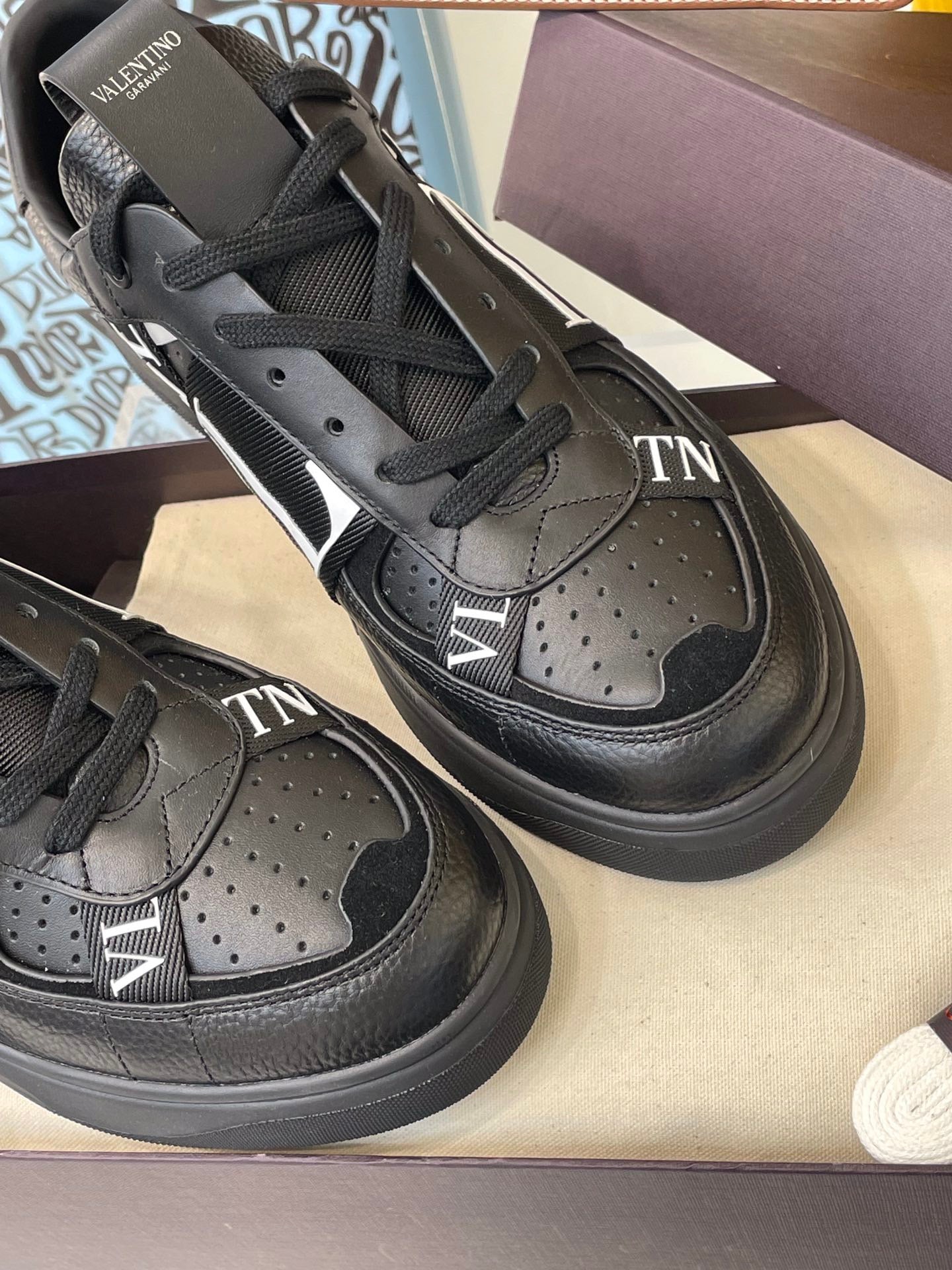 VLTN Black Shoes