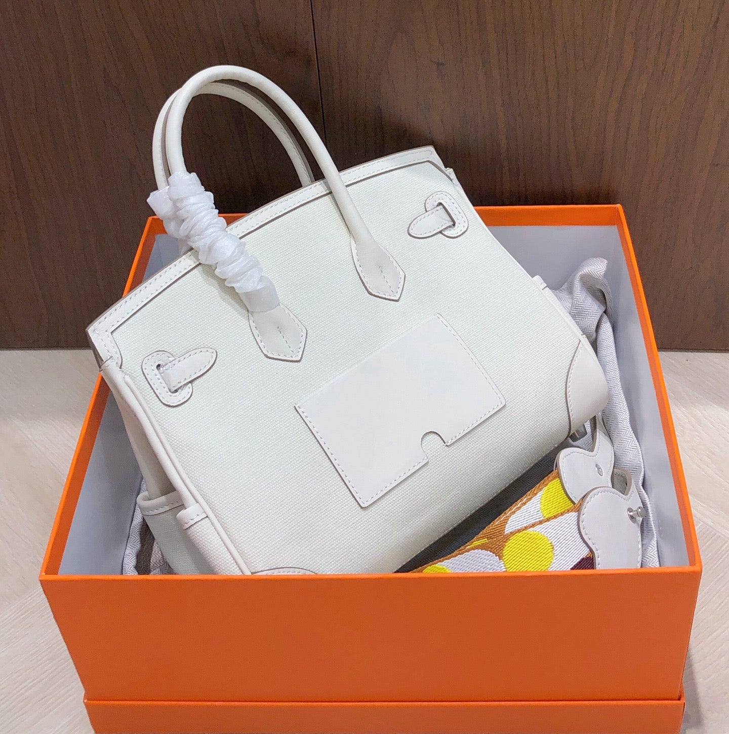 HRMS White Birkin Cargo