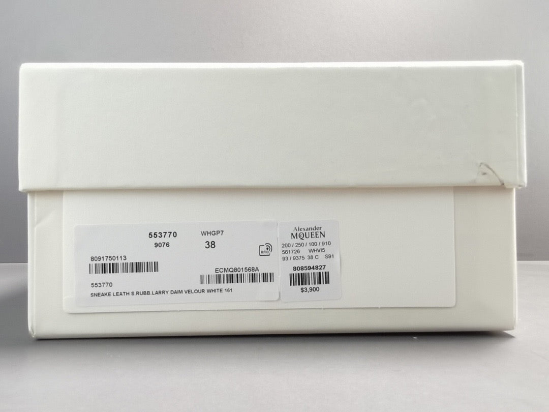 AMQ White Black Pelle Shoe