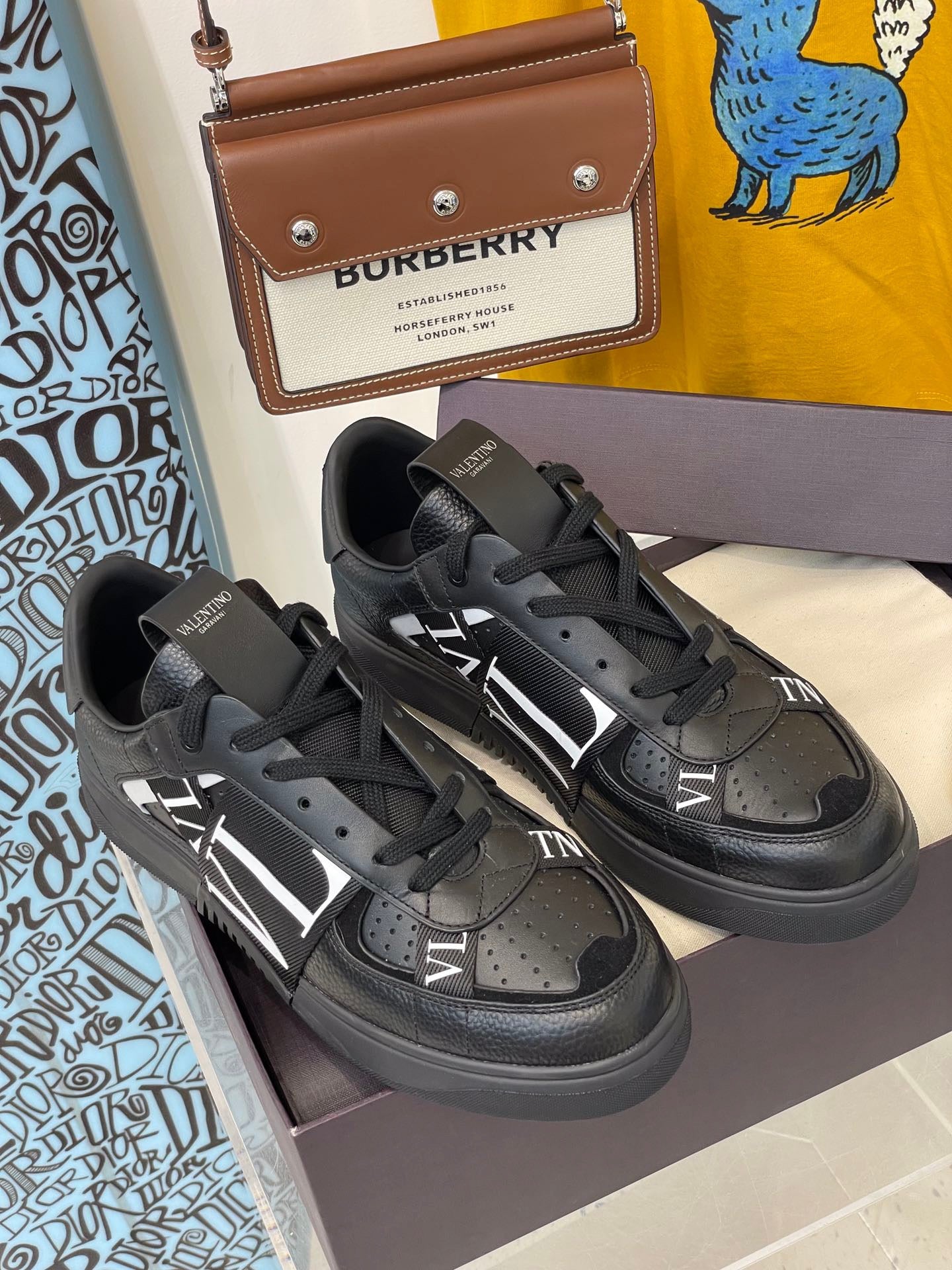 VLTN Black Shoes