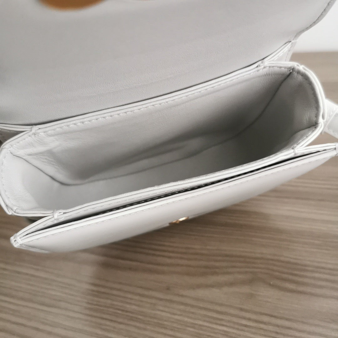 CLN White Mini Besace Handbag