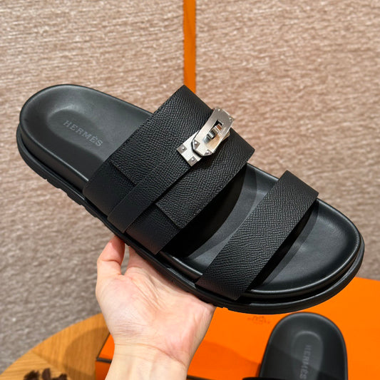 HRMS Black Slippers