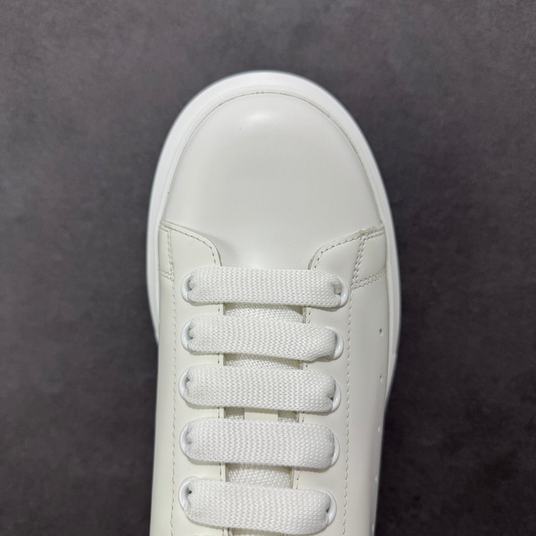 AMQ White White Leather Shoe