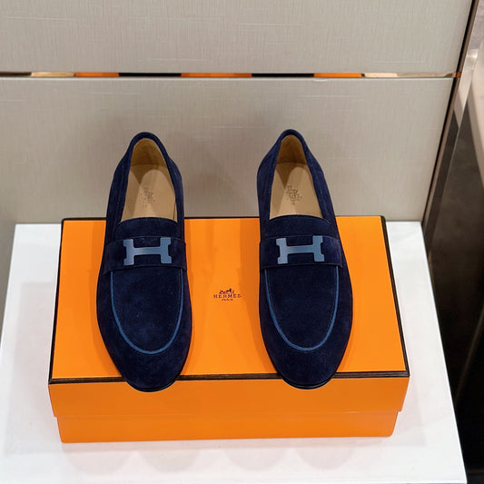 HRMS Dark Blue Loafers