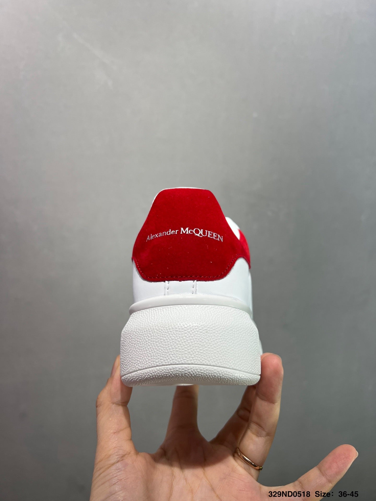 AMQ White Red Pelle Shoe