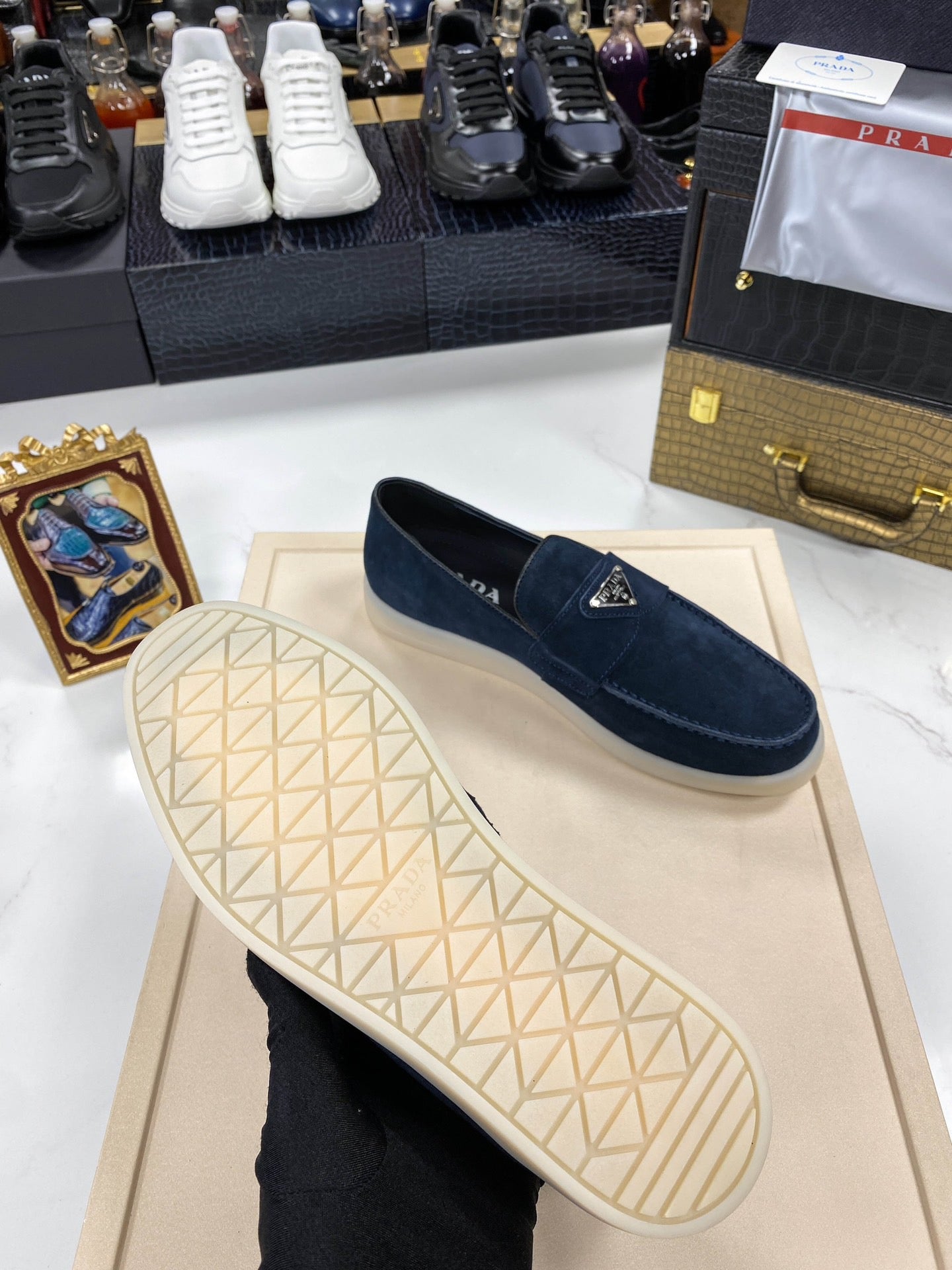 PRD Dark Blue Loafer Shoes