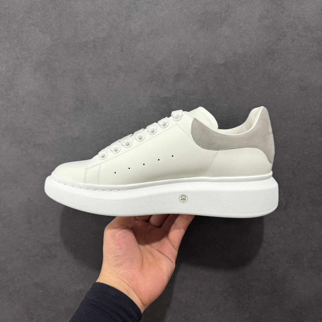 AMQ White Light Grey Pelle Shoe