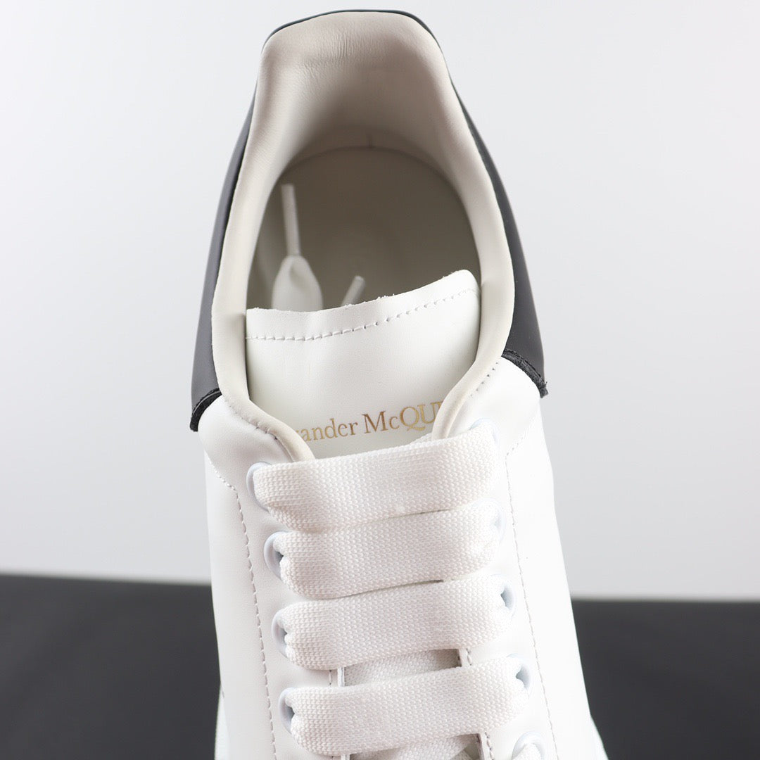AMQ White Black Leather Shoe