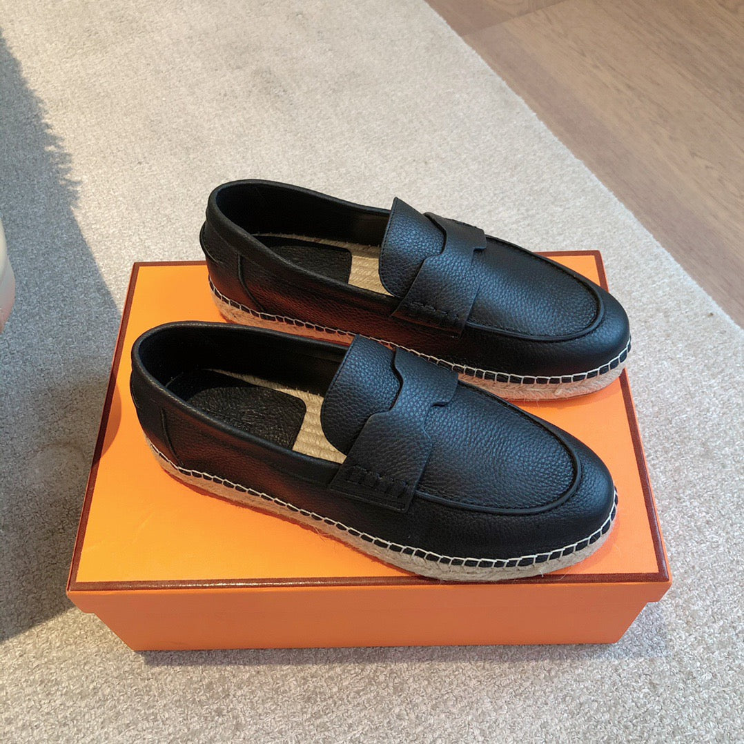 HRMS Black Loafers
