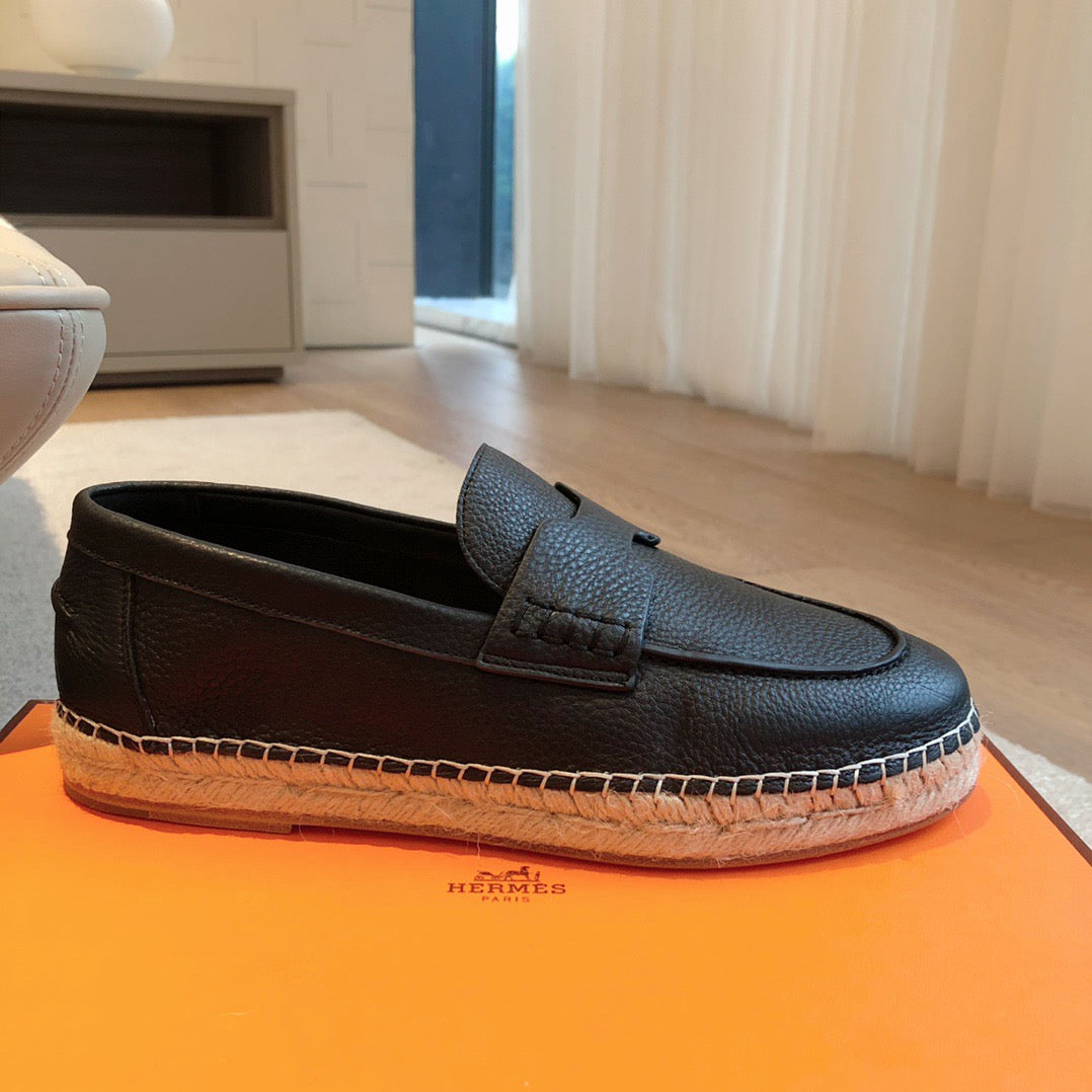 HRMS Black Loafers