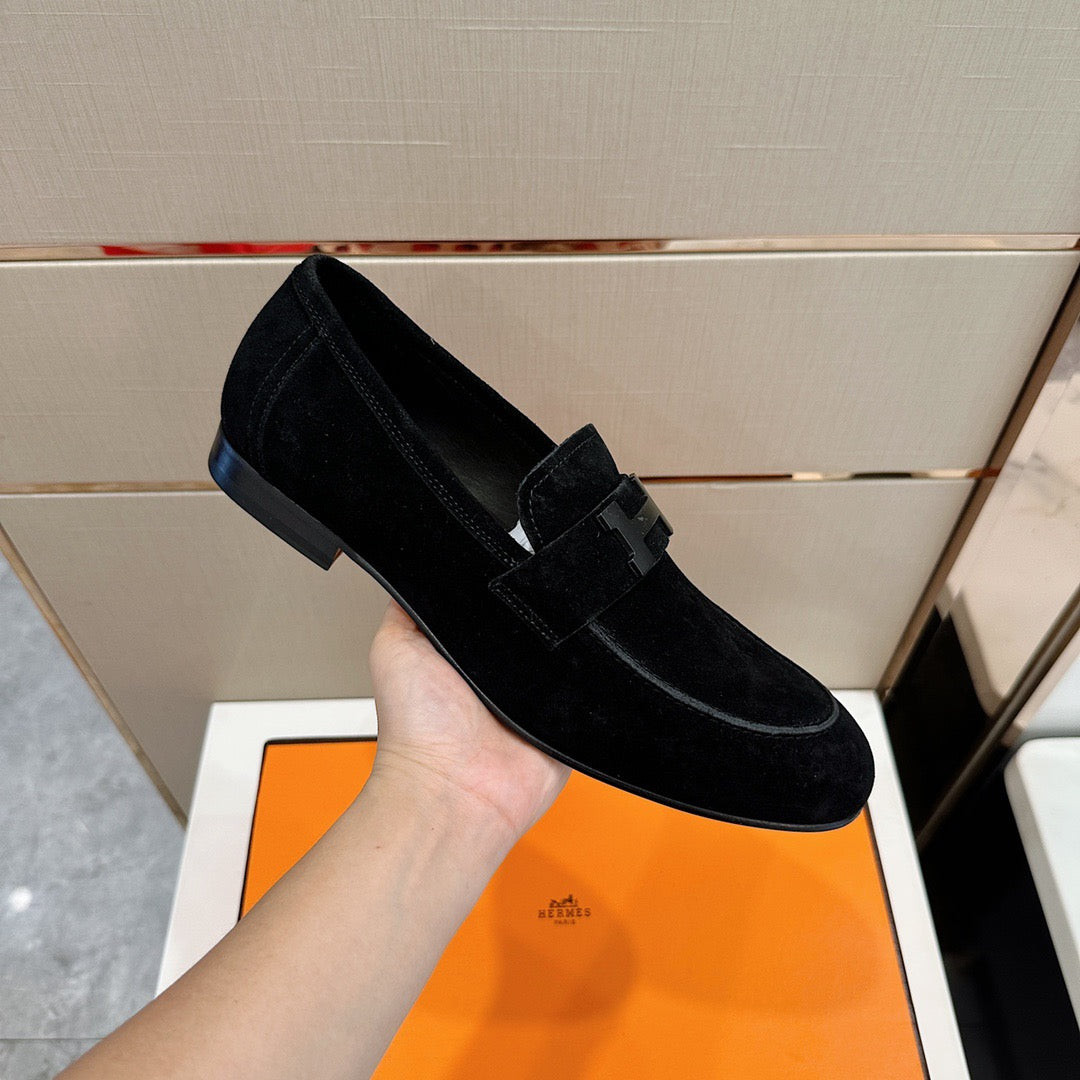 HRMS Black Loafers