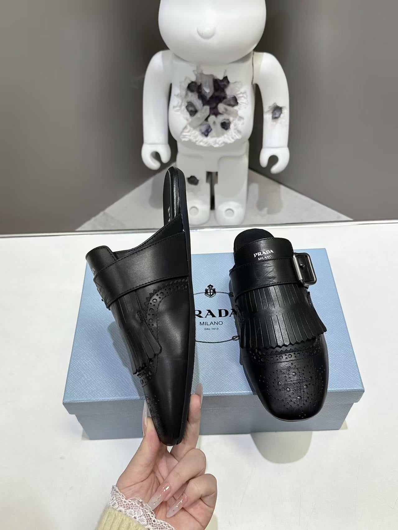PRD Black Sandals