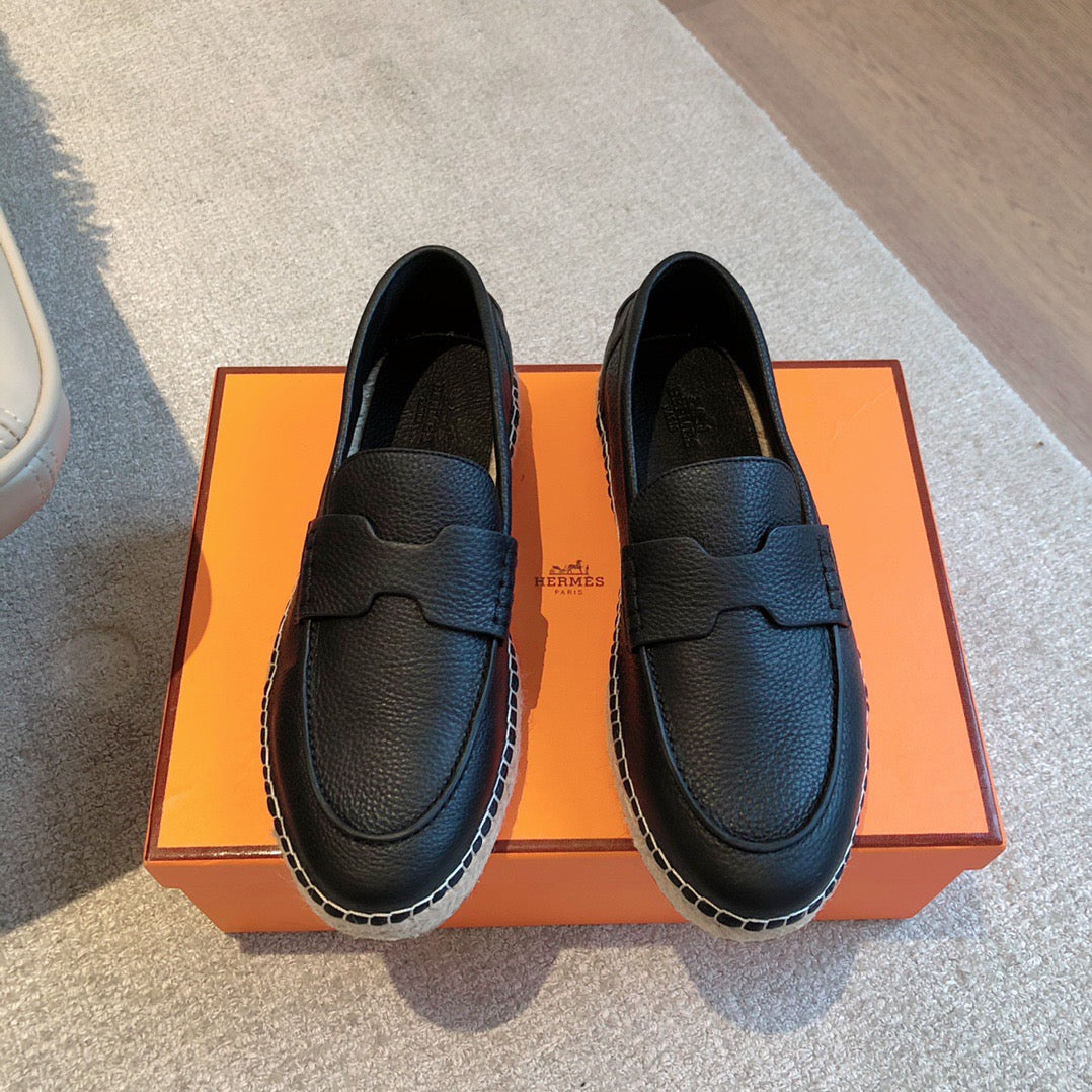 HRMS Black Loafers