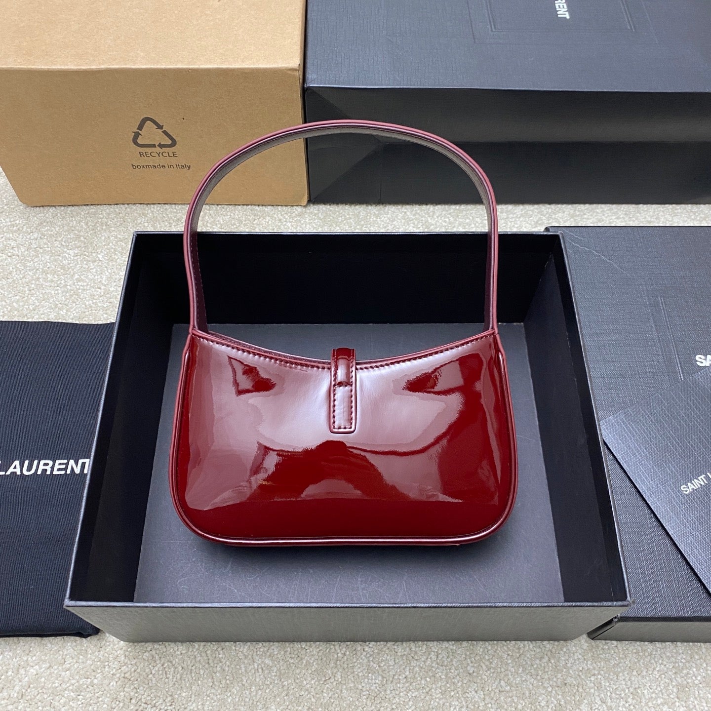 YSL Claret Red Mini Handbags