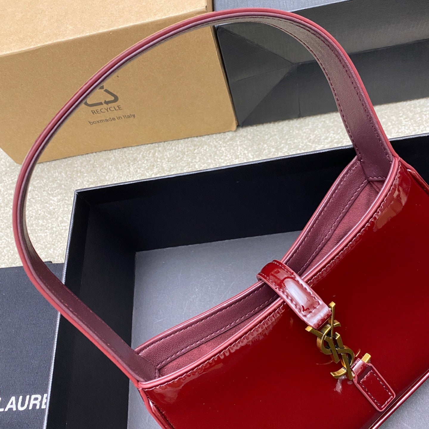 YSL Claret Red Mini Handbags