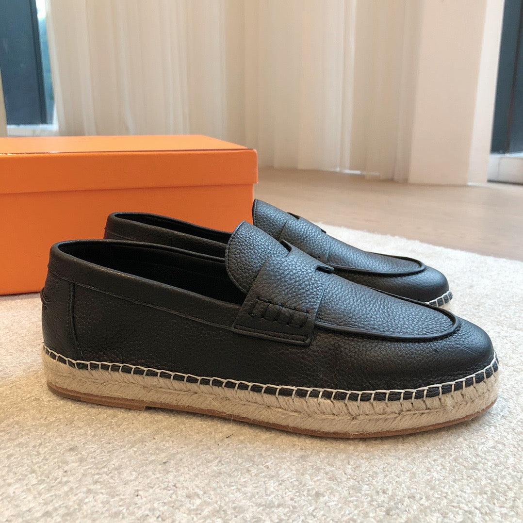 HRMS Black Loafers