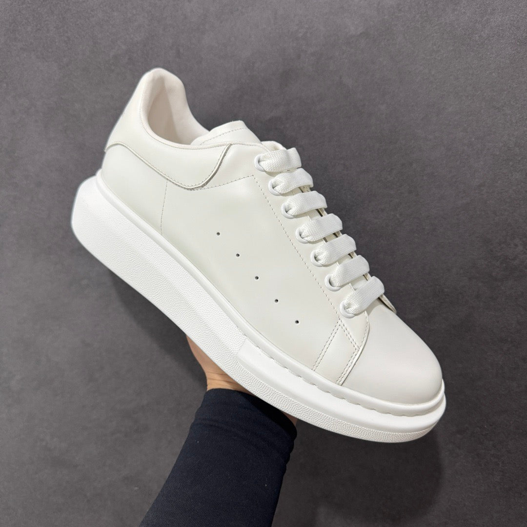 AMQ White White Leather Shoe