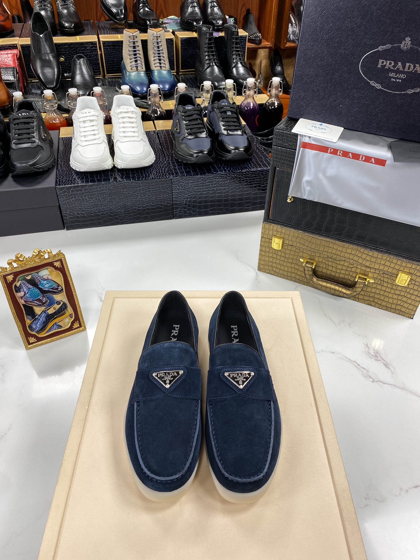 PRD Dark Blue Loafer Shoes