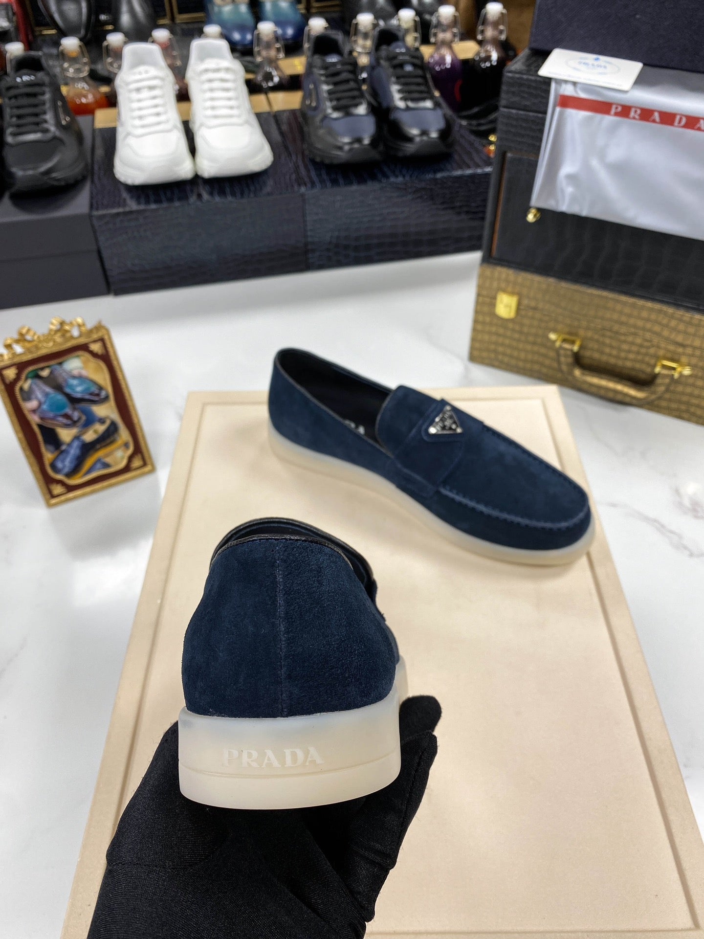 PRD Dark Blue Loafer Shoes