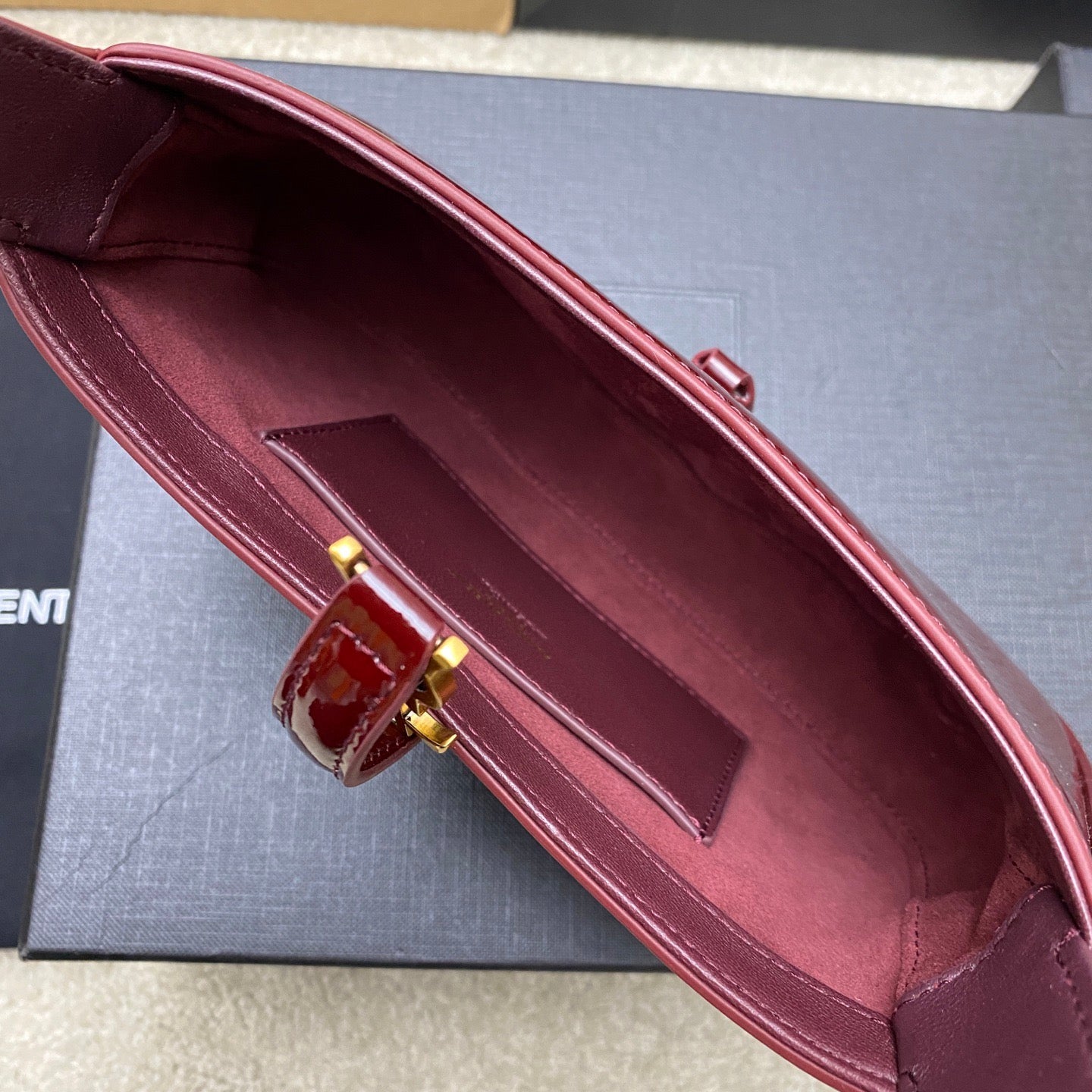 YSL Claret Red Mini Handbags
