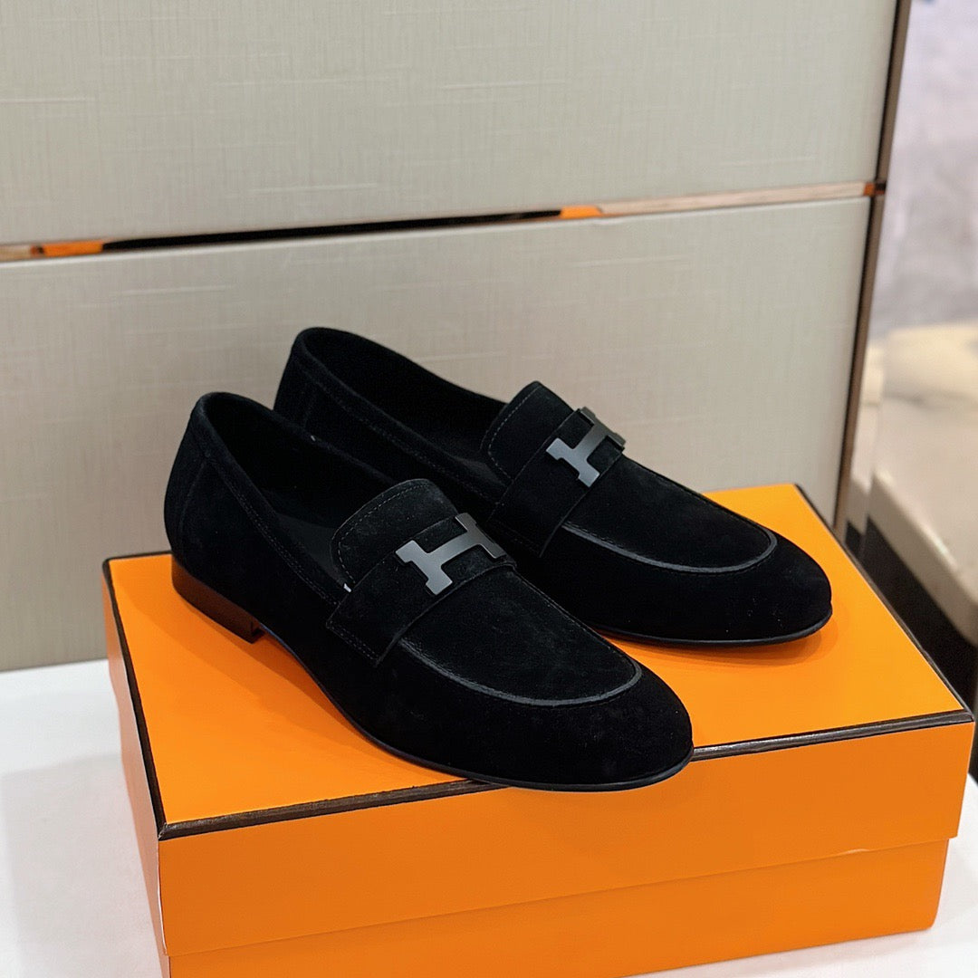 HRMS Black Loafers