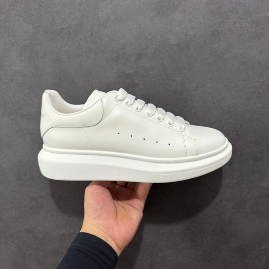 AMQ White White Leather Shoe